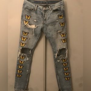 patch work denim